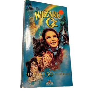 WIZARD OF OZ VHS 50TH ANN ED WITH BOOKLET TURNER ISBN 0792800001